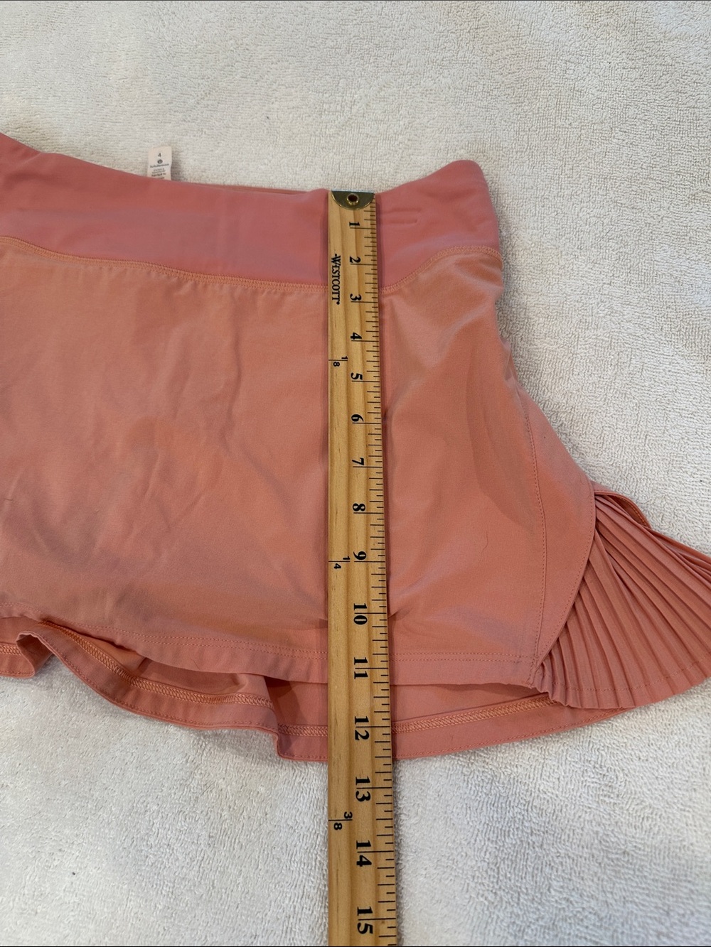 lululemon Play Off The Pleats Peach Athletic tennis Skort/ skirt size 4 - Picture 16 of 16